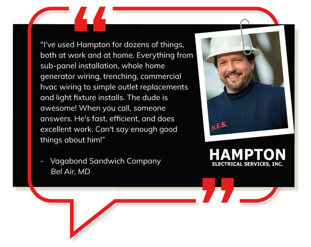 Hampton Electrical Review - Commercial Electrician - Harford County, MD